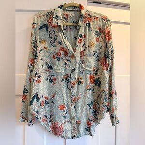 Pilcro Multicolor Floral shirt - size medium